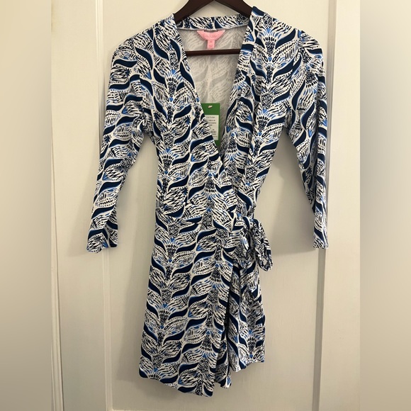 Lily Pulitzer Karlie Wrap Romper - Picture 1 of 7